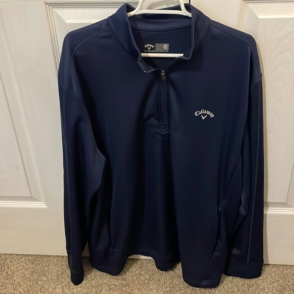 Callaway Golf 1/4 zip  XXL Navy Blue Pullover